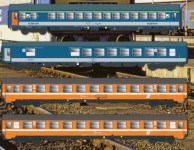 ACME 55304 - H0 - 4-tlg. Set Personenwagen und Speisewagen EC 40/41 Franz Lehár, Ep. V, MAV/ÖBB